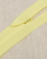 Fermeture à glissière invisible jaune camomille