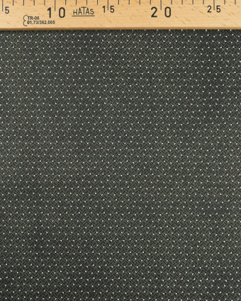 Coton imprimé carré géométrique noir -Mercerine