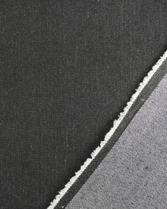 Tissu  Blue Jeans noir chiné Brady - Tissu au mètre - Mercerine