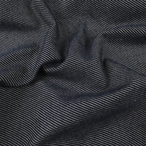  Tissu Jeans bleu chiné tissé en France - Mercerine