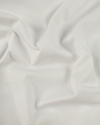 Tissu coton blanc uni polyester renforcé grande largeur