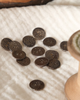 Mercerie en ligne : bouton pailleté 14mm -  Mercerine