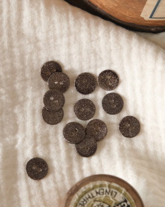 Mercerie en ligne : bouton pailleté 14mm -  Mercerine