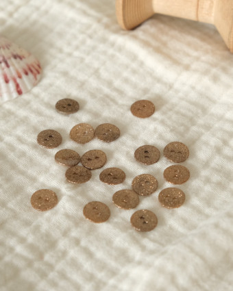 Mercerie en ligne : bouton laiton doré 10mm -  Mercerine