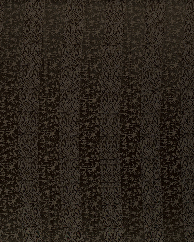 Tissu satin fleur zebre kaki ton sur ton - Mercerine