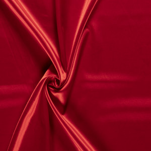 Tissu Satin rouge - 10cm