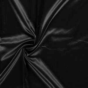 Tissu Satin noir - 10cm