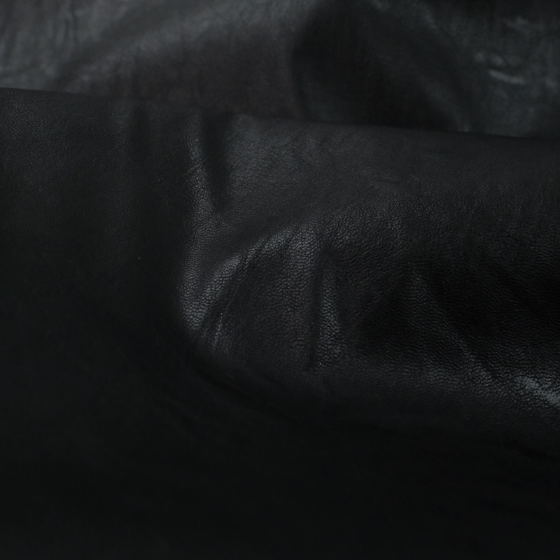 Simili Cuir Noir Vestimentaire Fin - 10cm -  Mercerine