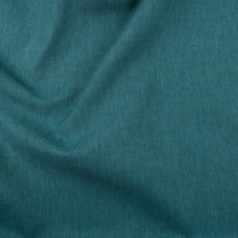 Coton épais bleu pétrole effet lin - 10cm -  Mercerine