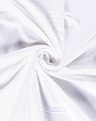 Tissu Coton Gratté Épais blanc - Mercerine