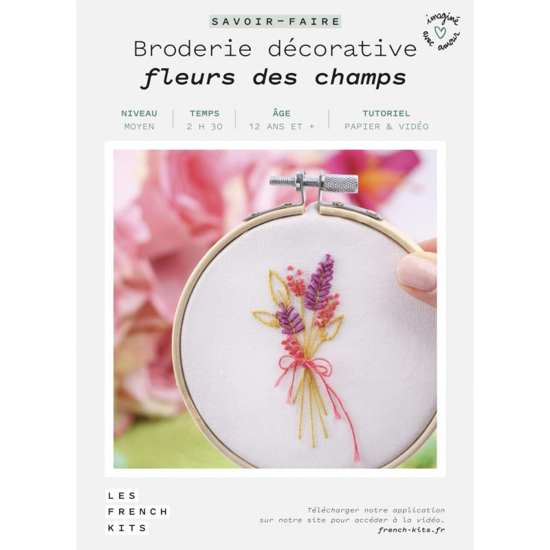 Kit broderie - Fleurs des champs - French'Kits