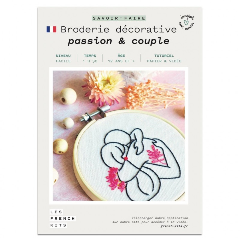 Kit broderie - Passion & couple - French'Kits