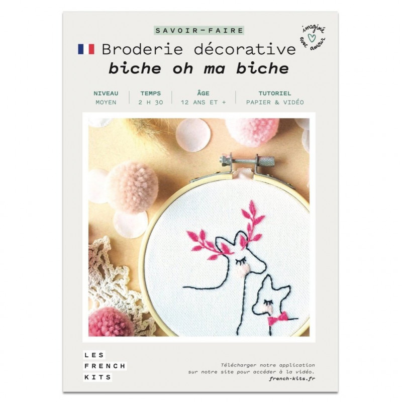 Kit broderie - Biche oh ma biche - French'Kits