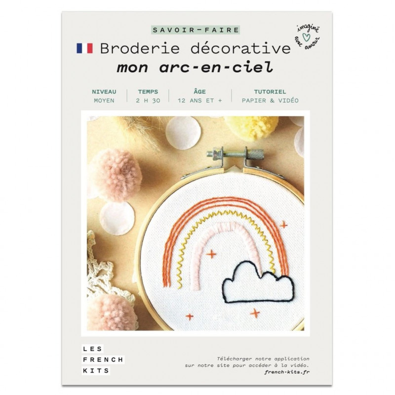 Kit broderie - Mon arc-en-ciel - French'Kits