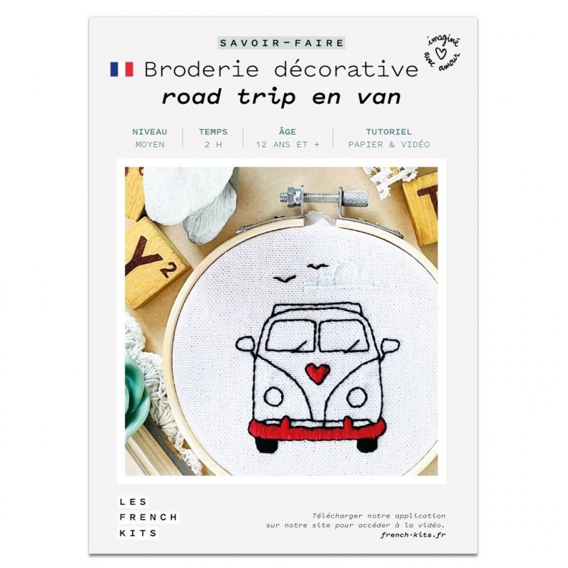 Kit broderie - Road trip en van - French'Kits