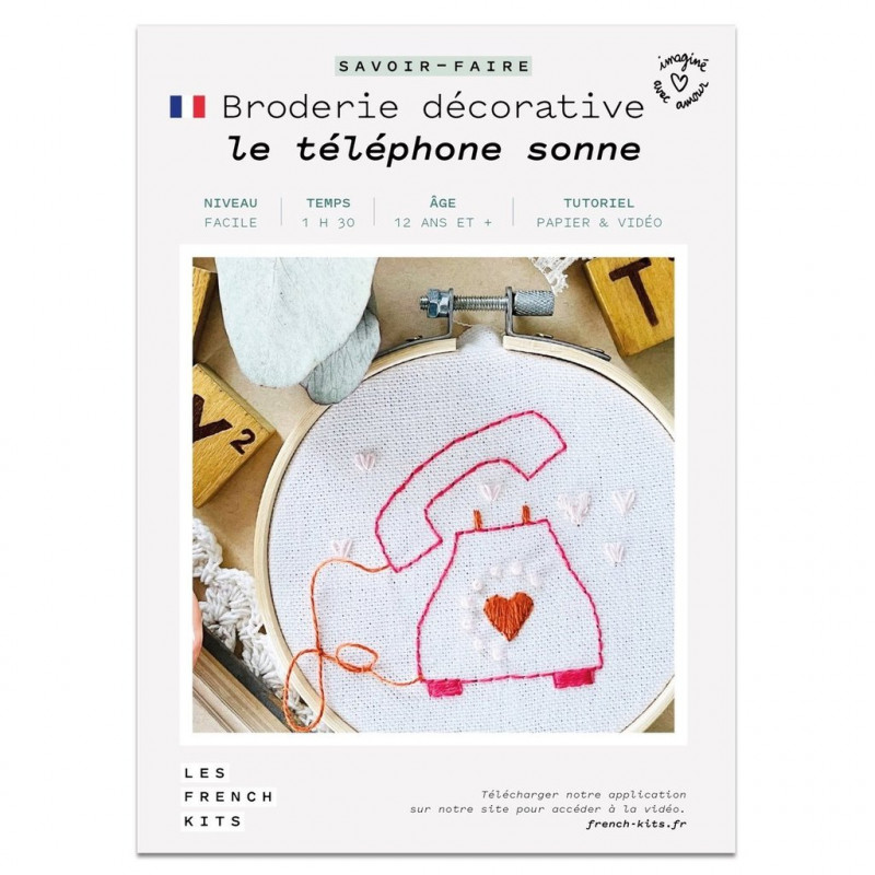 Kit broderie - Le téléphone sonne - French'Kits