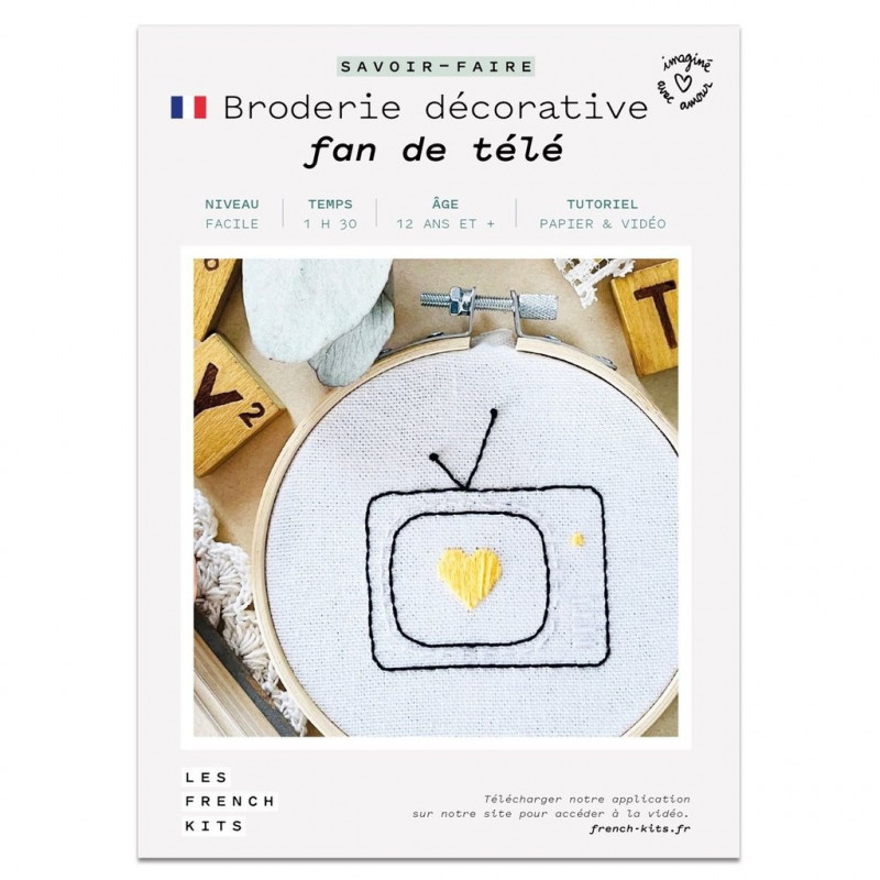 Kit broderie - Fan de tv - French'Kits