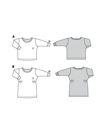 Patron de couture - Bébé - T-shirt Robe - Burda 9273