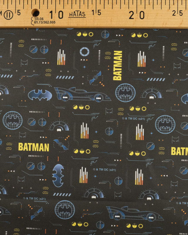 Tissu coton Batmobile Batman au mètre - Mercerine