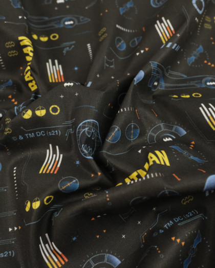 Tissu coton BatMobile - Mercerine