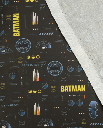 Tissu coton Batmobile Batman au mètre - Mercerine