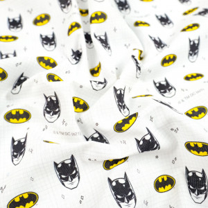 Coton Batman petits carreaux...