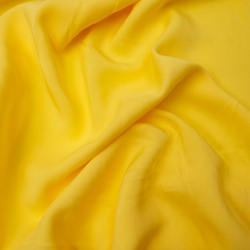 Tissu viscose jaune Banane Joanne - 10cm
