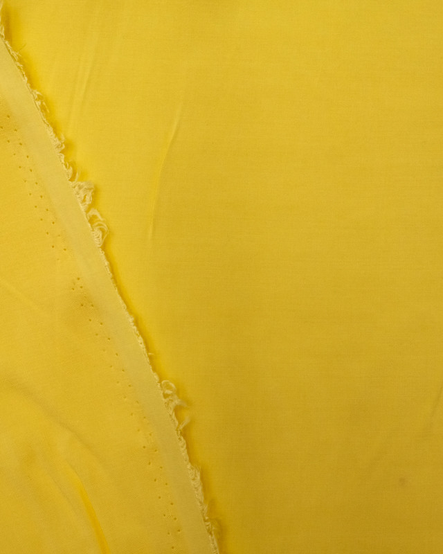Tissu viscose jaune banane léger au mètre - Mercerine