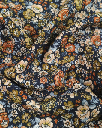 Tissu Twill Viscose Vintage - Imprimée en France  - Mercerine -  Mercerine