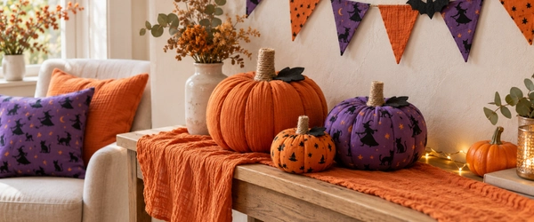 Tissus décoration Halloween