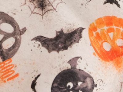 Tissu motif chauve-souris