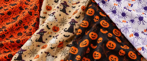 Tissus motifs Halloween