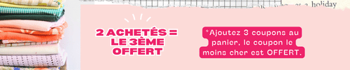 2 coupons achetés le 3ème offert