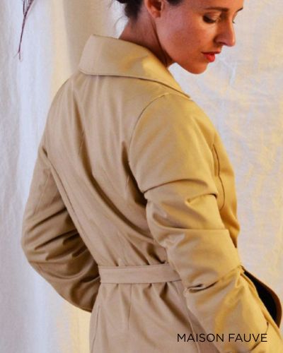 rench de demi-saison en gabardine 250–320 g/m²