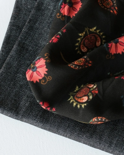 Chouchou broderie anglaise