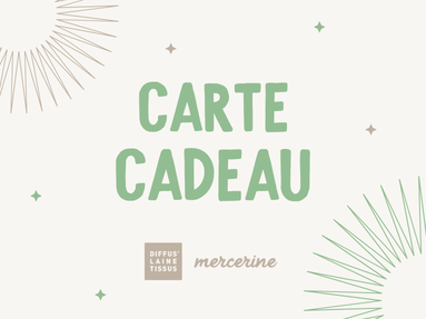Carte cadeau Mercerine